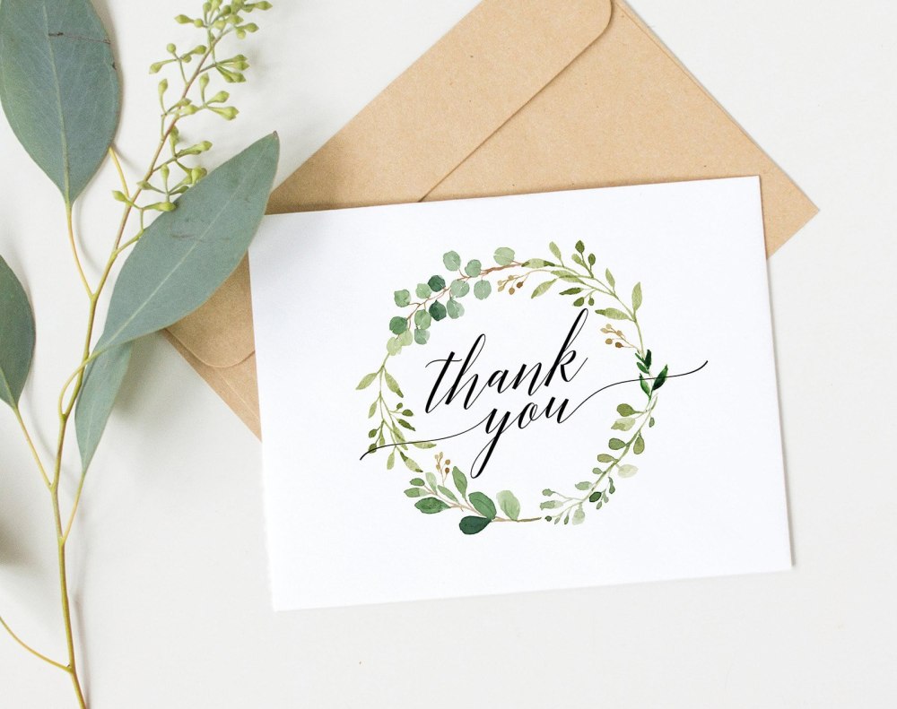 Карточка thank you
