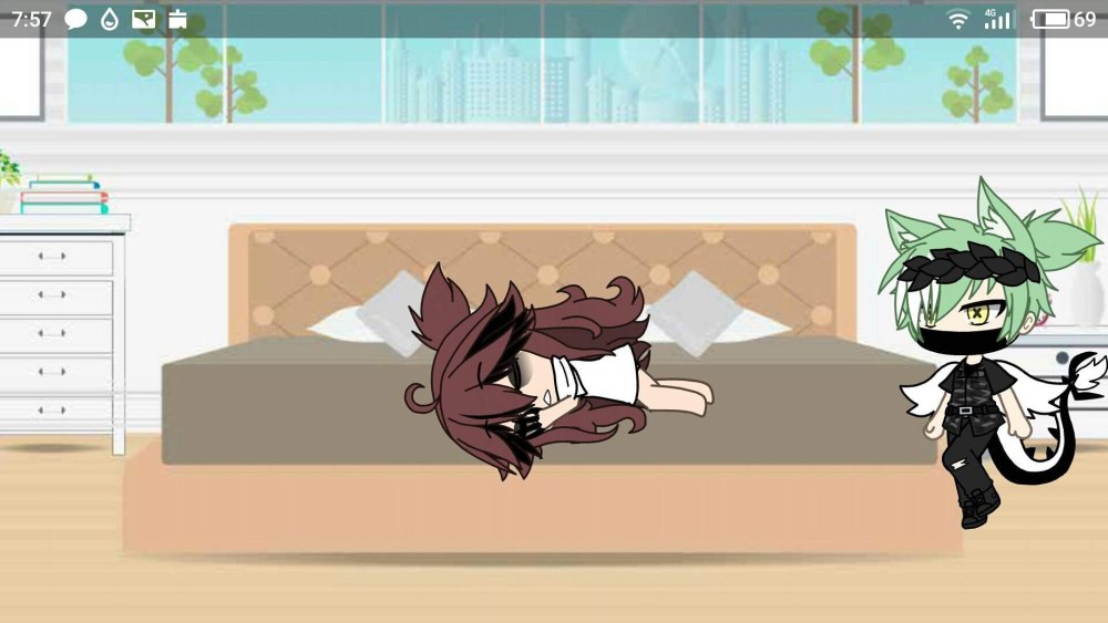 Зелёная Gacha Life