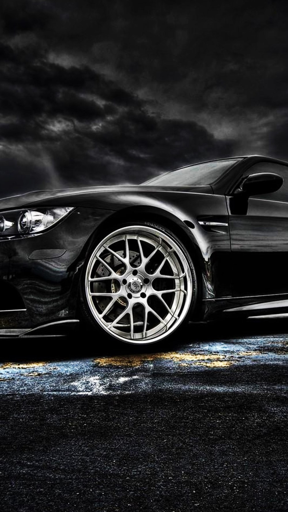BMW m3 черный 1080x1920