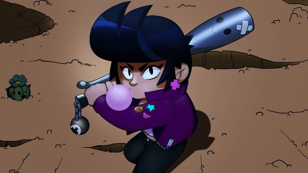 Brawl Stars арт героиня Биби
