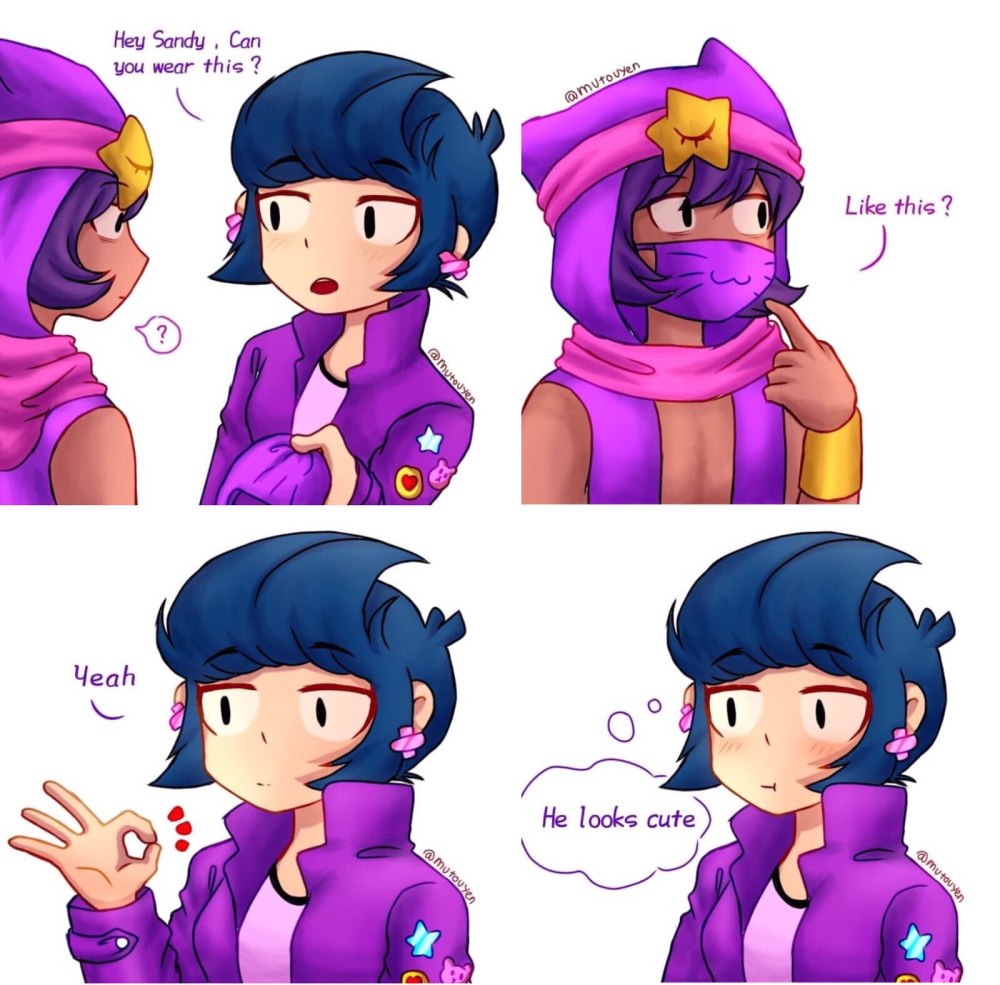 Аниме Brawl Stars Биби и Сэнди