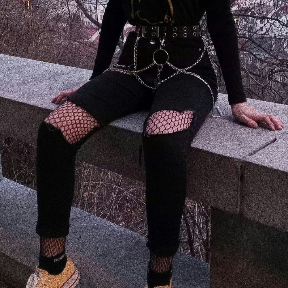 Goth outfit Грандж 2020 корейский