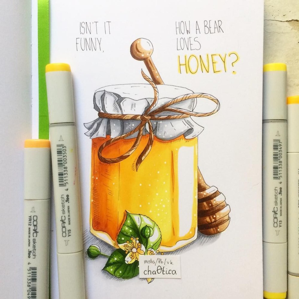 Рисунки маркерами