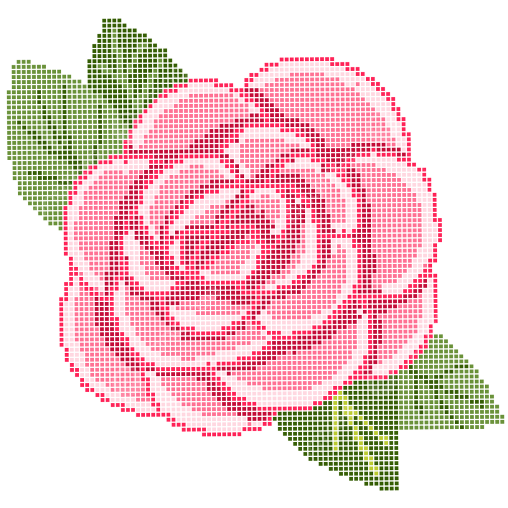 Pixel Rose