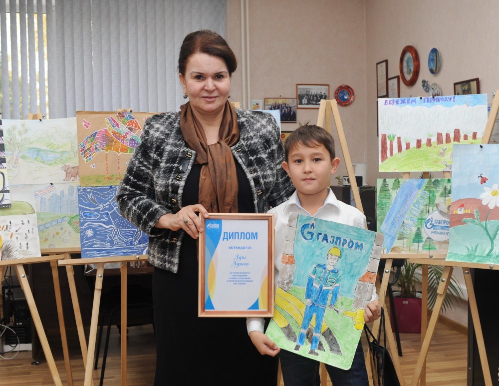 Зима в Газпроме рисунок