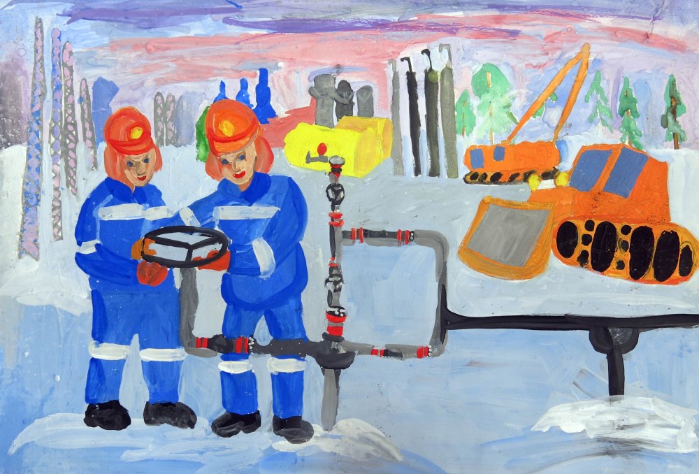 Газпром рисунок