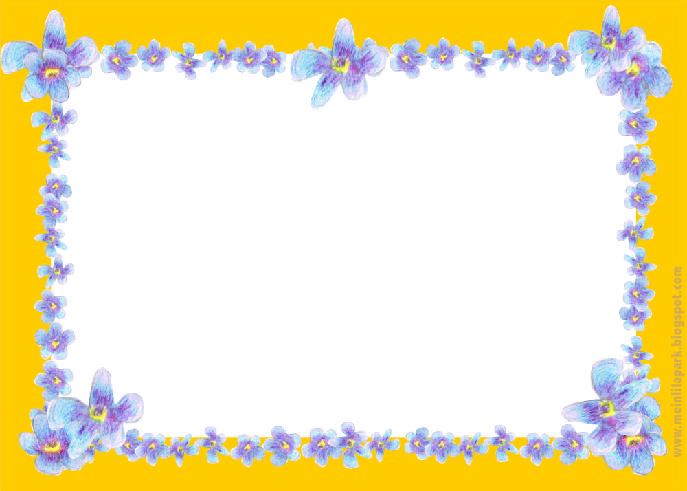 Рамки с цветами колокольчиками