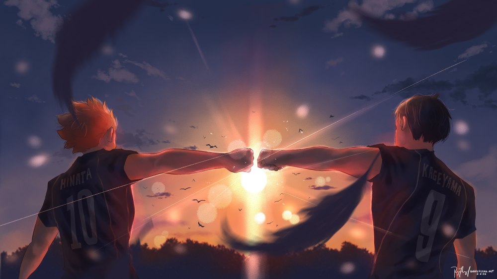 Волейбол аниме Haikyuu