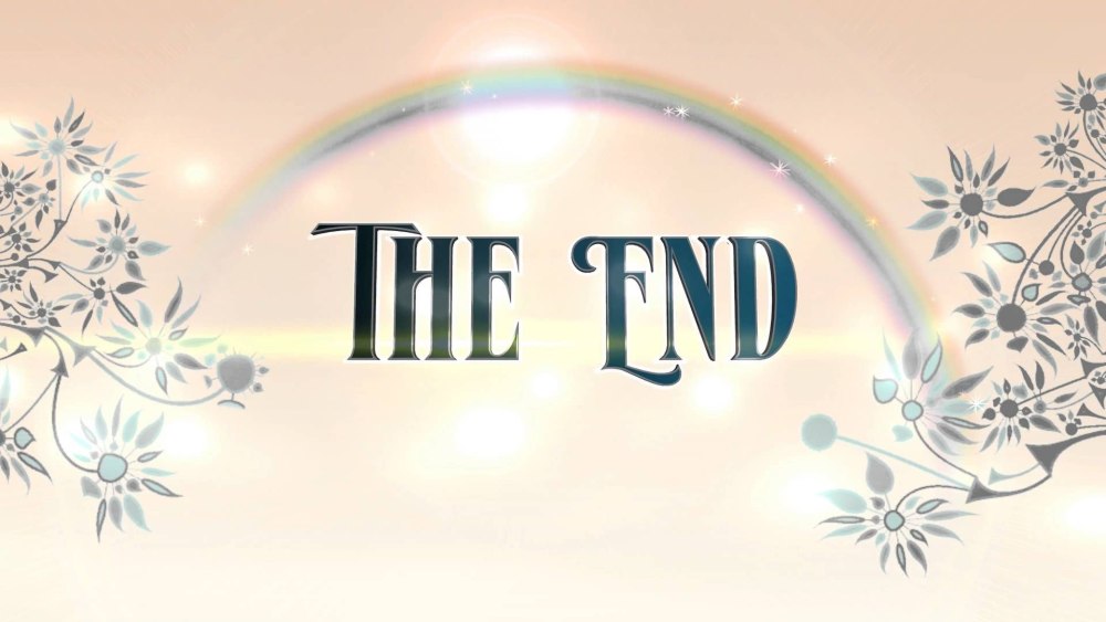 Красивая надпись the end
