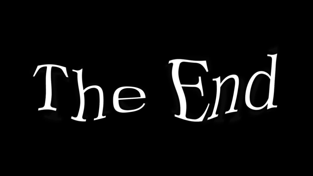 The end надпись