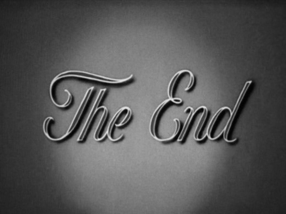 Конец по английскому the end