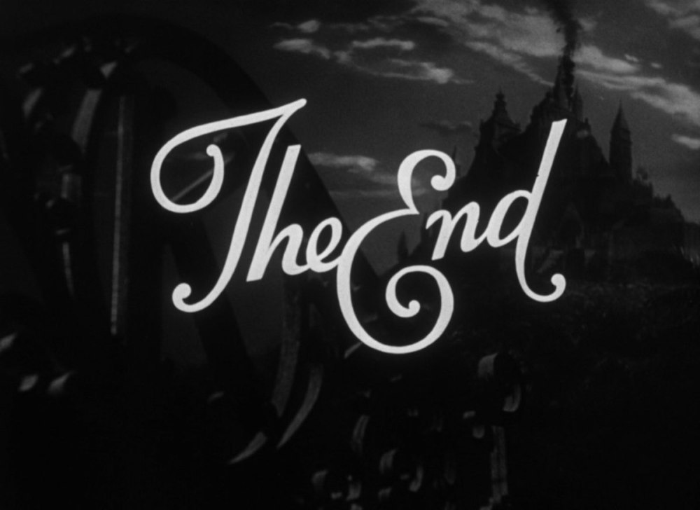 Красивая надпись the end