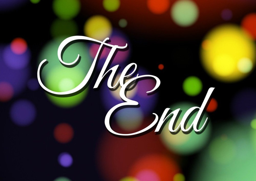 Красивая надпись the end