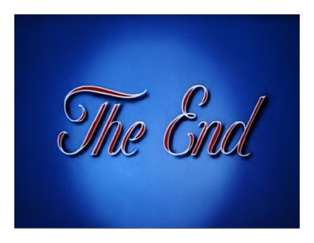 Конец the end