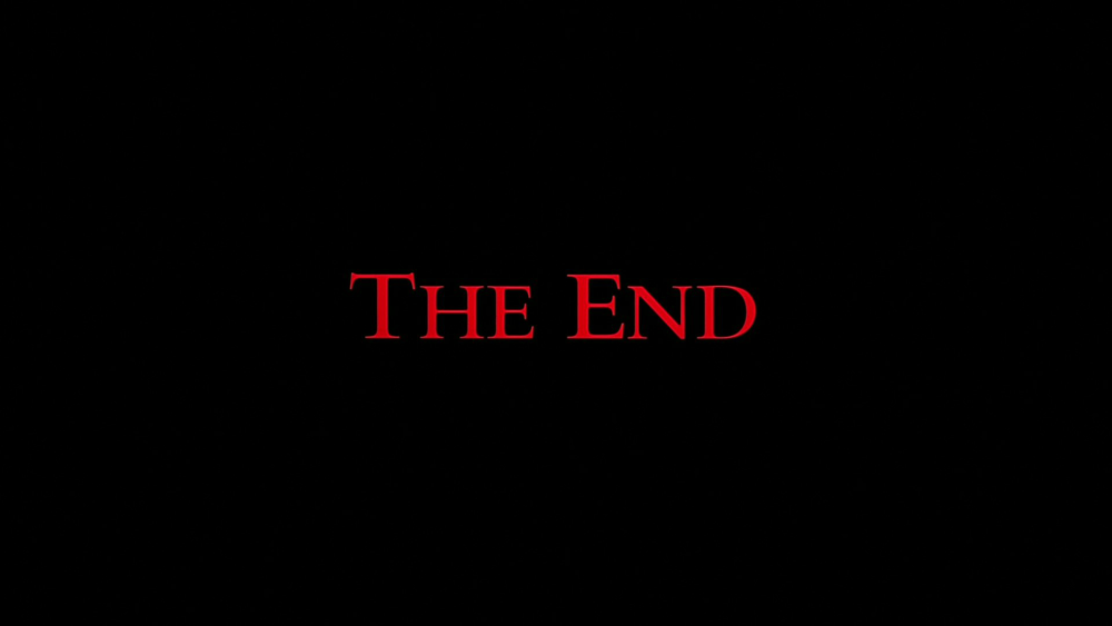 The end надпись