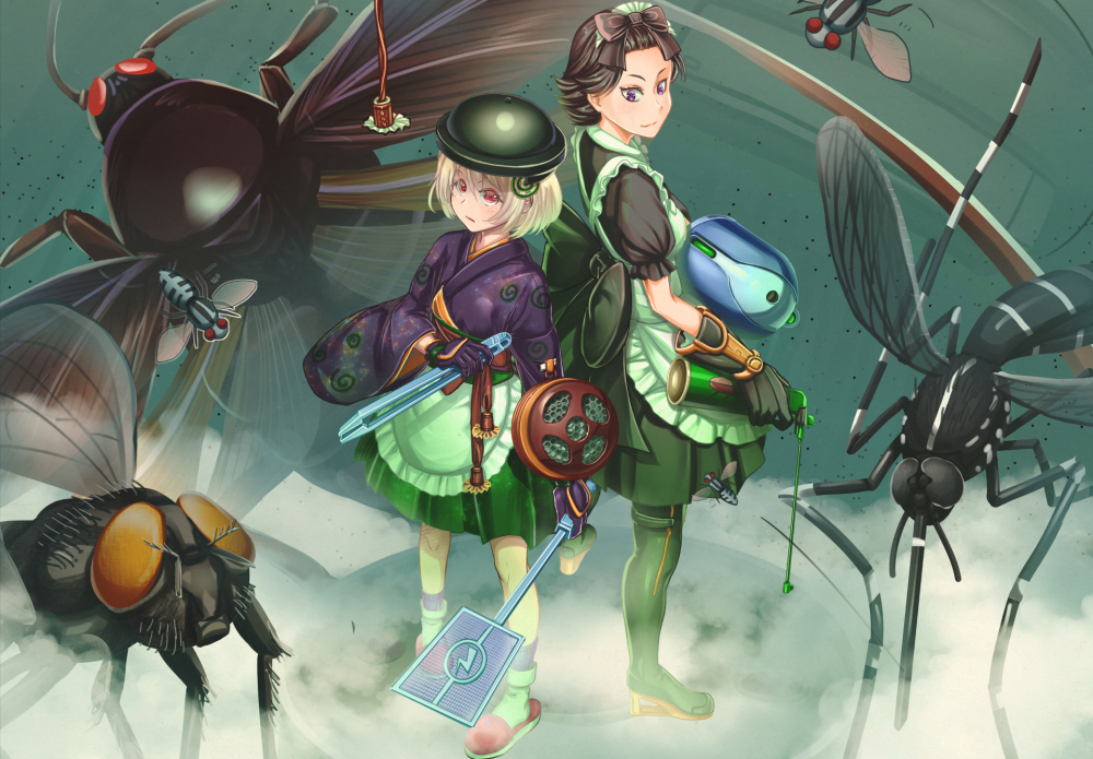 Monster insect Art anime сколопендра