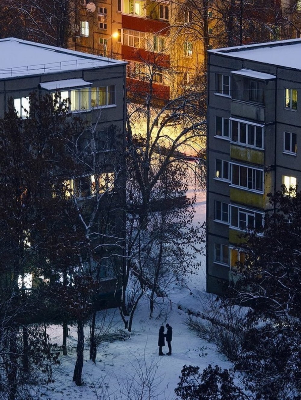 Красивый зимний город