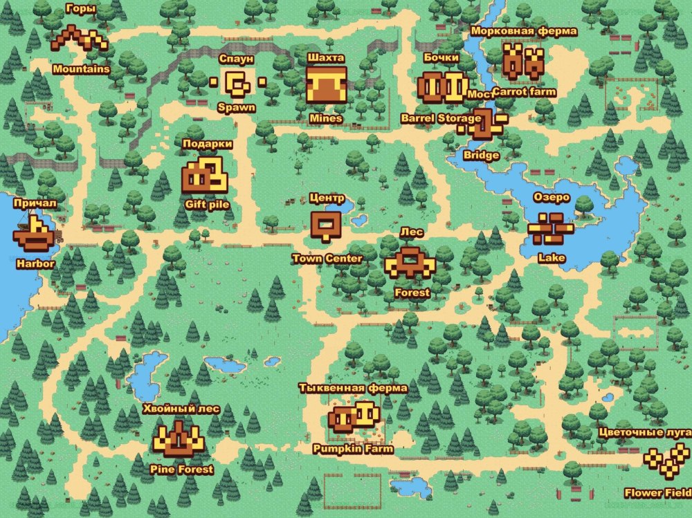 Карта Pony Town 2021