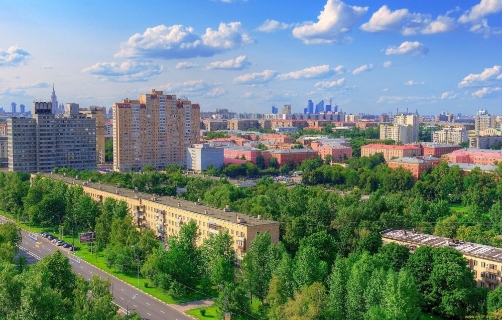 Вид за окном город для 3д Макс