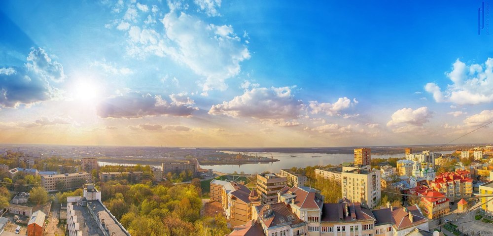 Ночной Берлин панорама