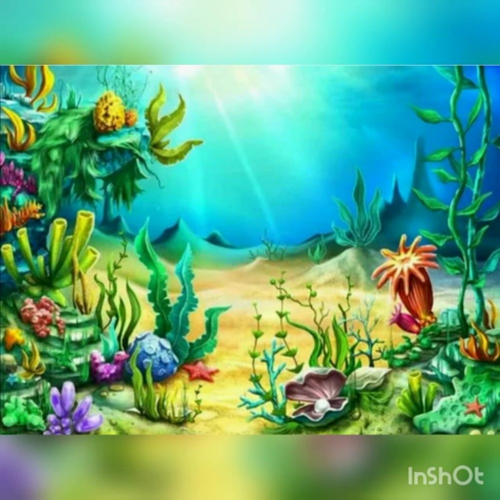Морское дно мультяшное