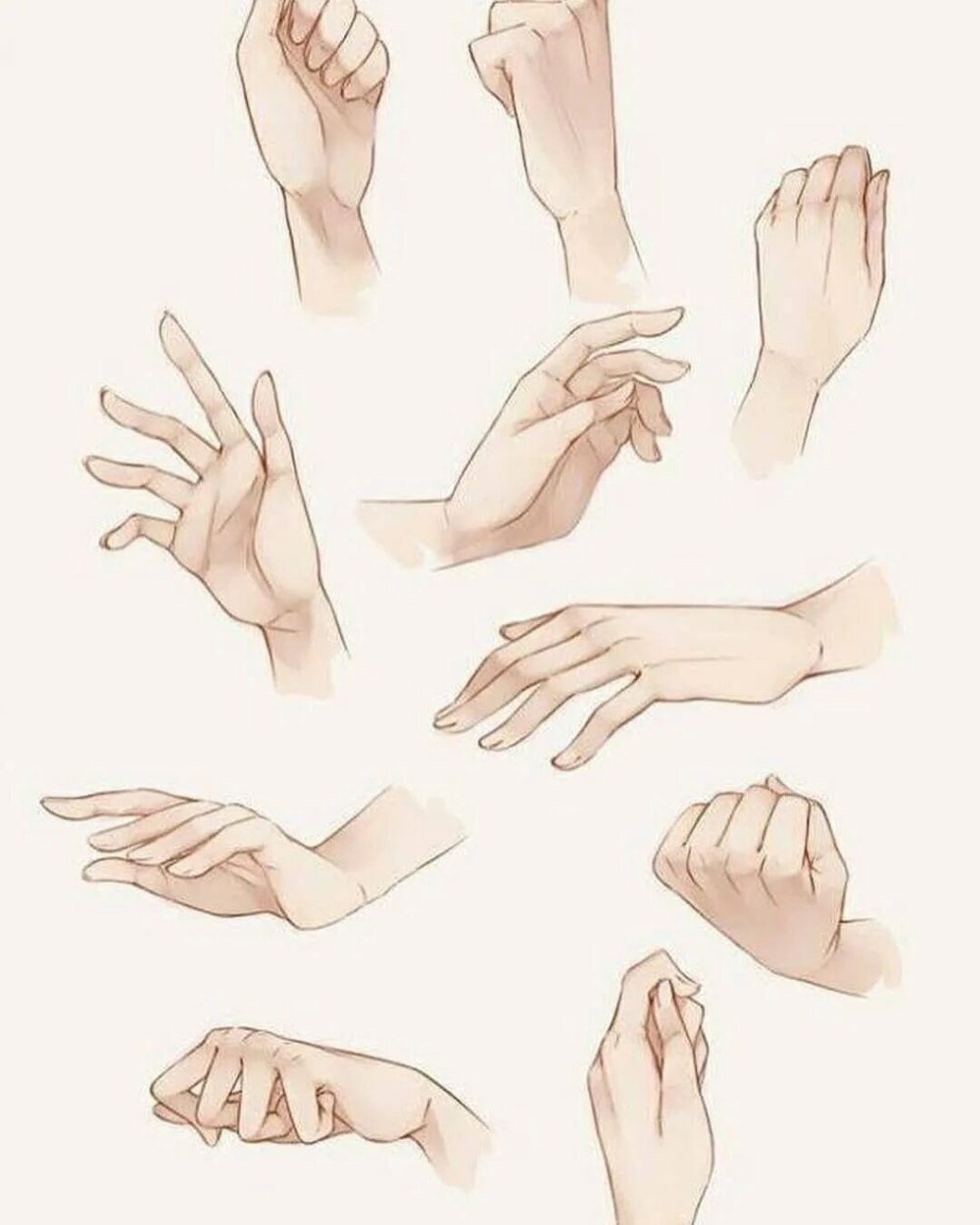 Жесты нарисованные