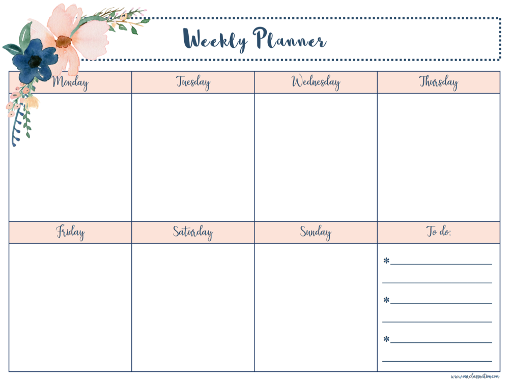 Planner шаблоны для печати