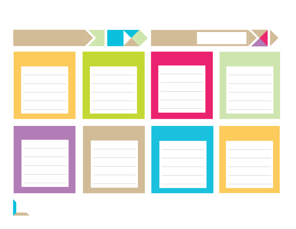 Weekly Planner шаблон для печати
