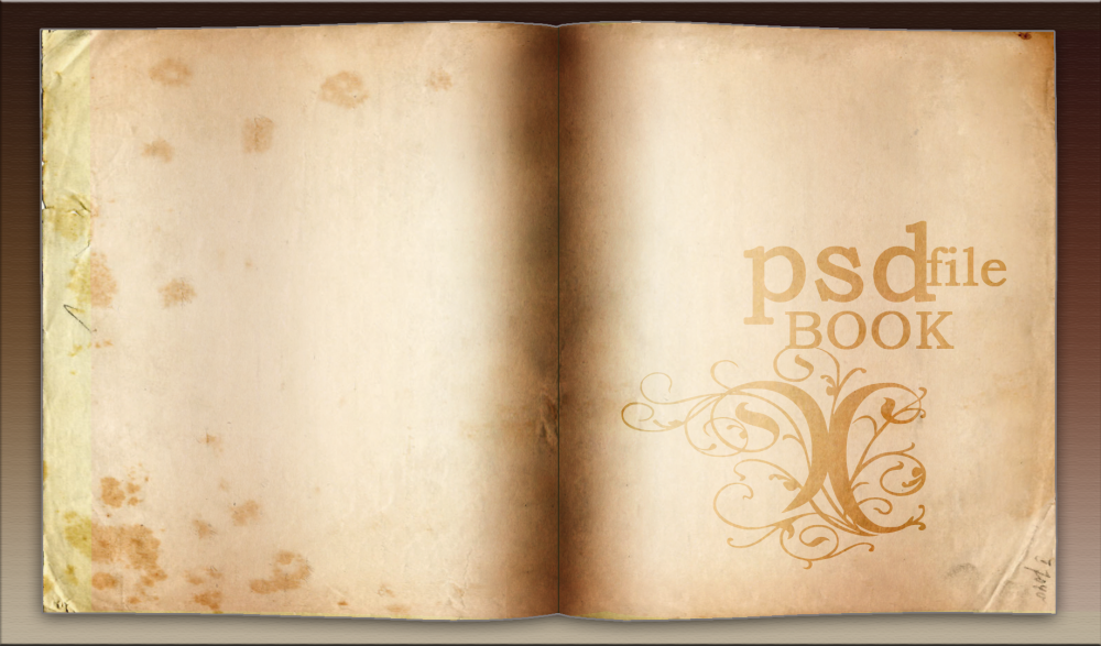 Фон в виде книги