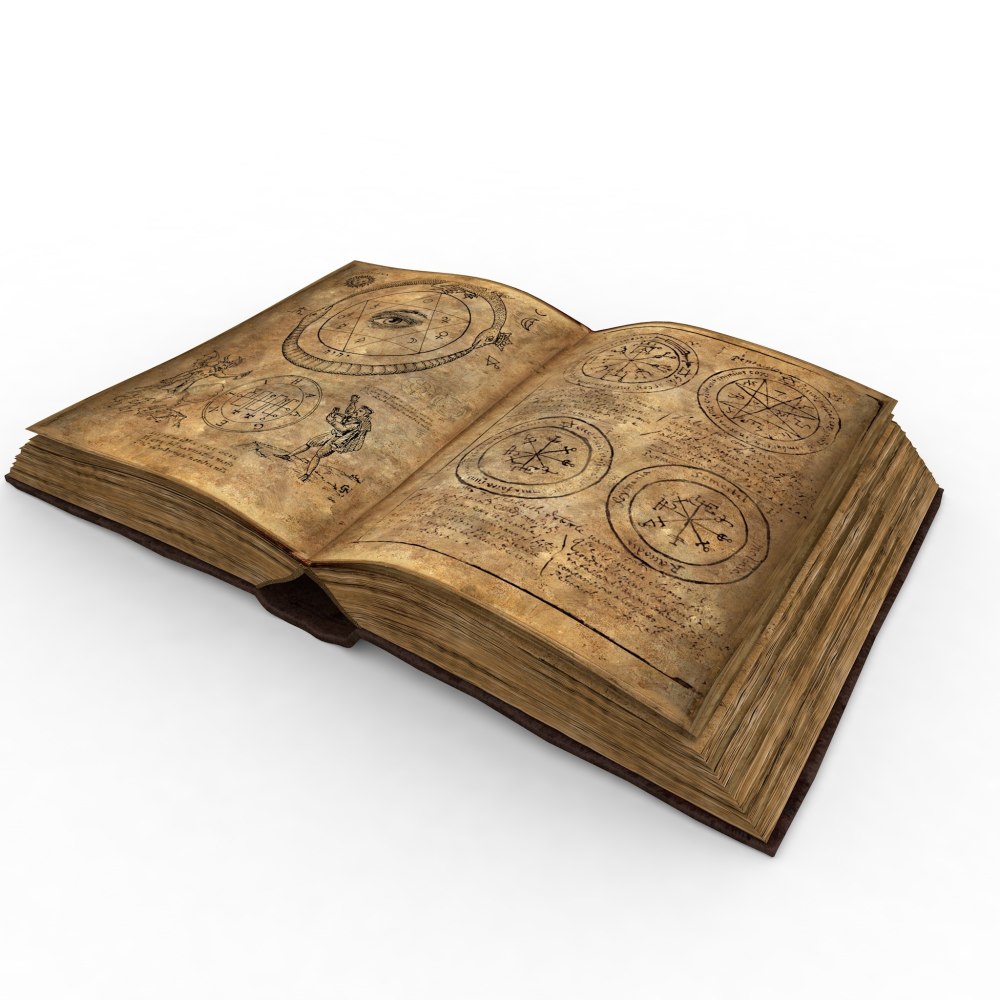 Старинная книга открытая