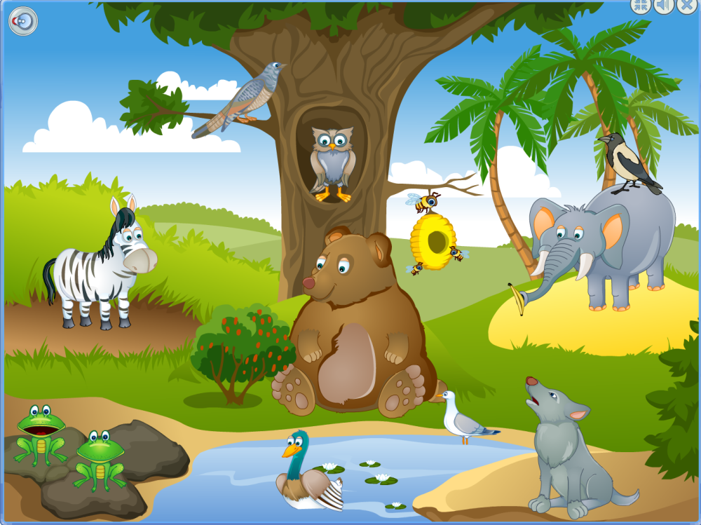 Детские игры про животных