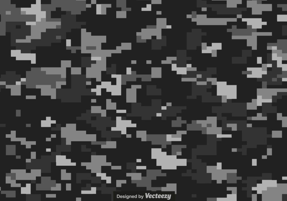 Ткань Black Camo Urban