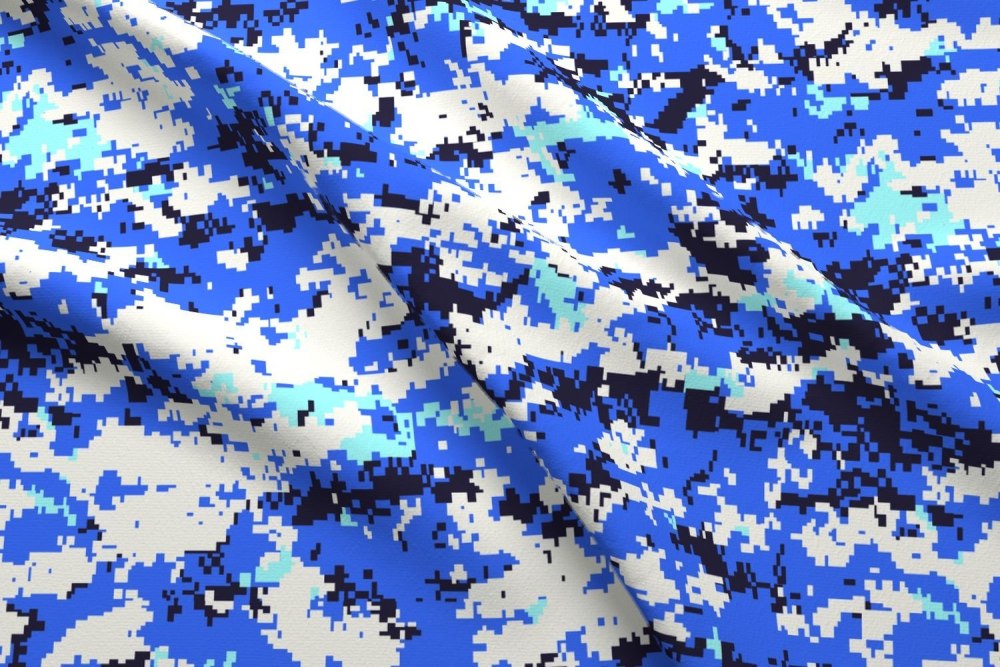 Blue Digital Camo камуфляж