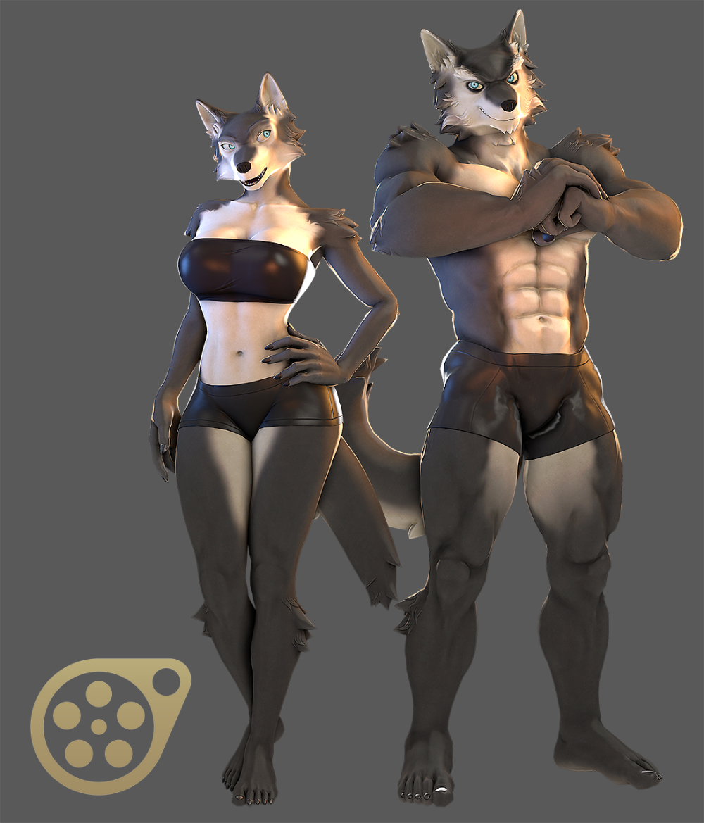 SFM furry Wolf