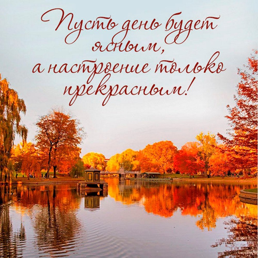 Открытки с осенним утром понедельника