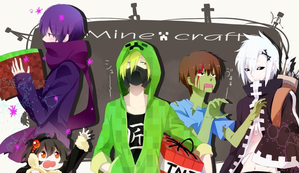 Minecraft аниме КРИПЕР И ЭНДЕРМЕН