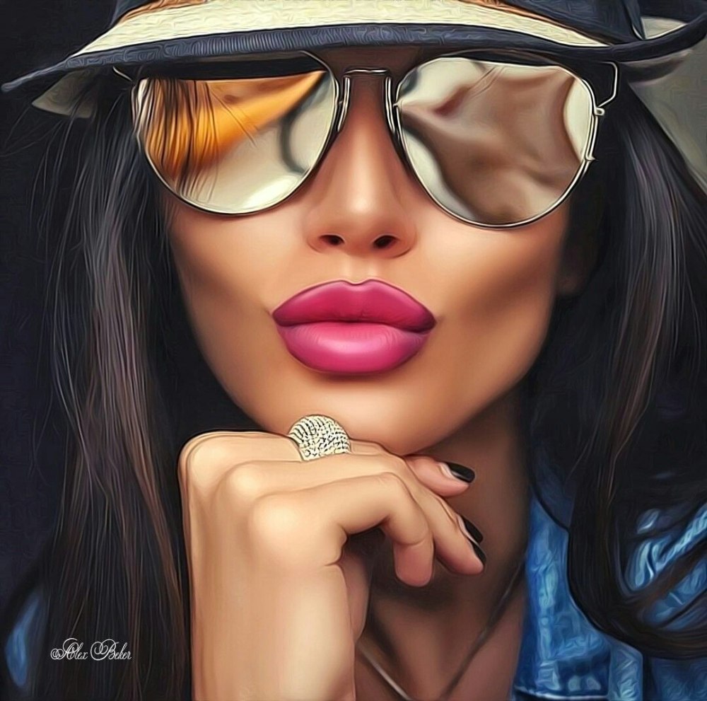 Гламурные девушки в очках