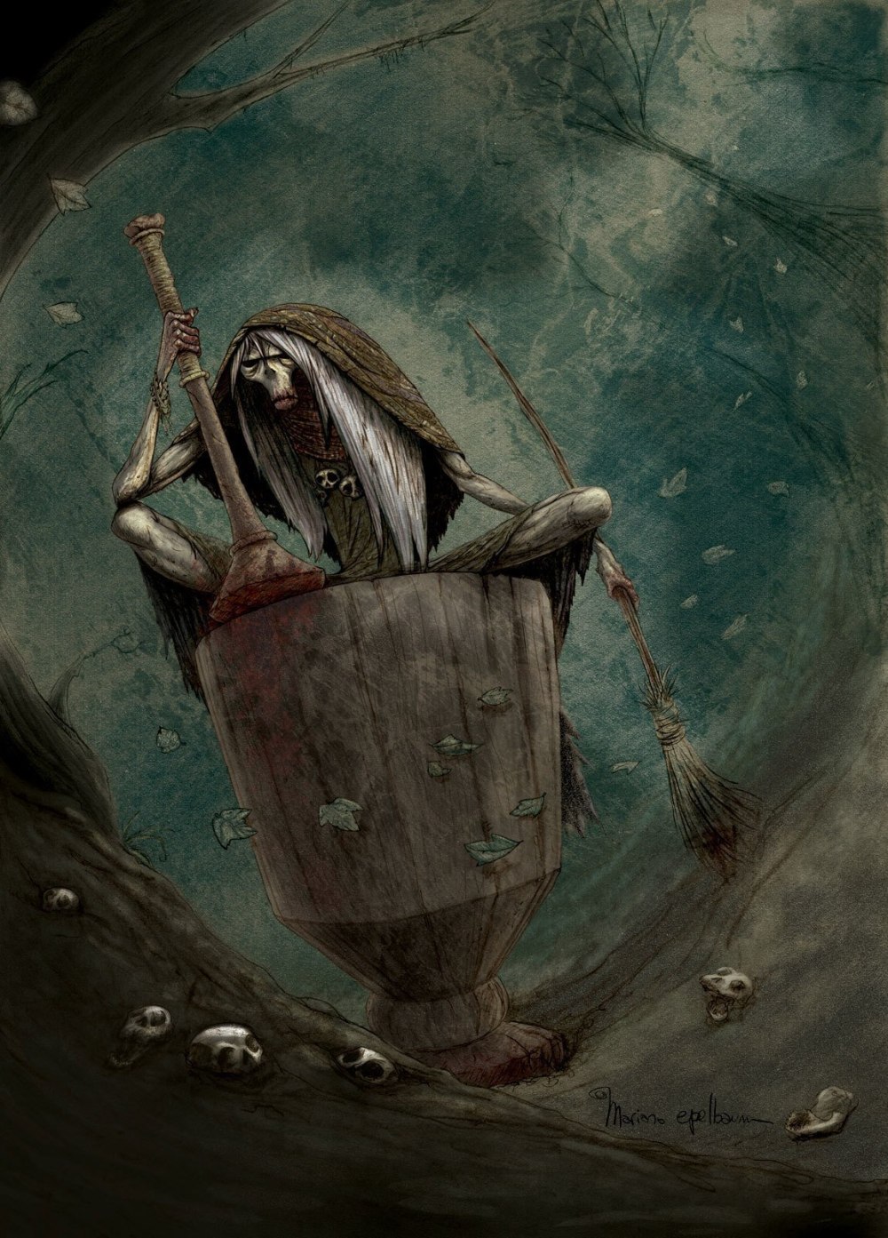 Baba Yaga Art