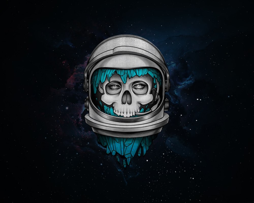 Космонавт скелет