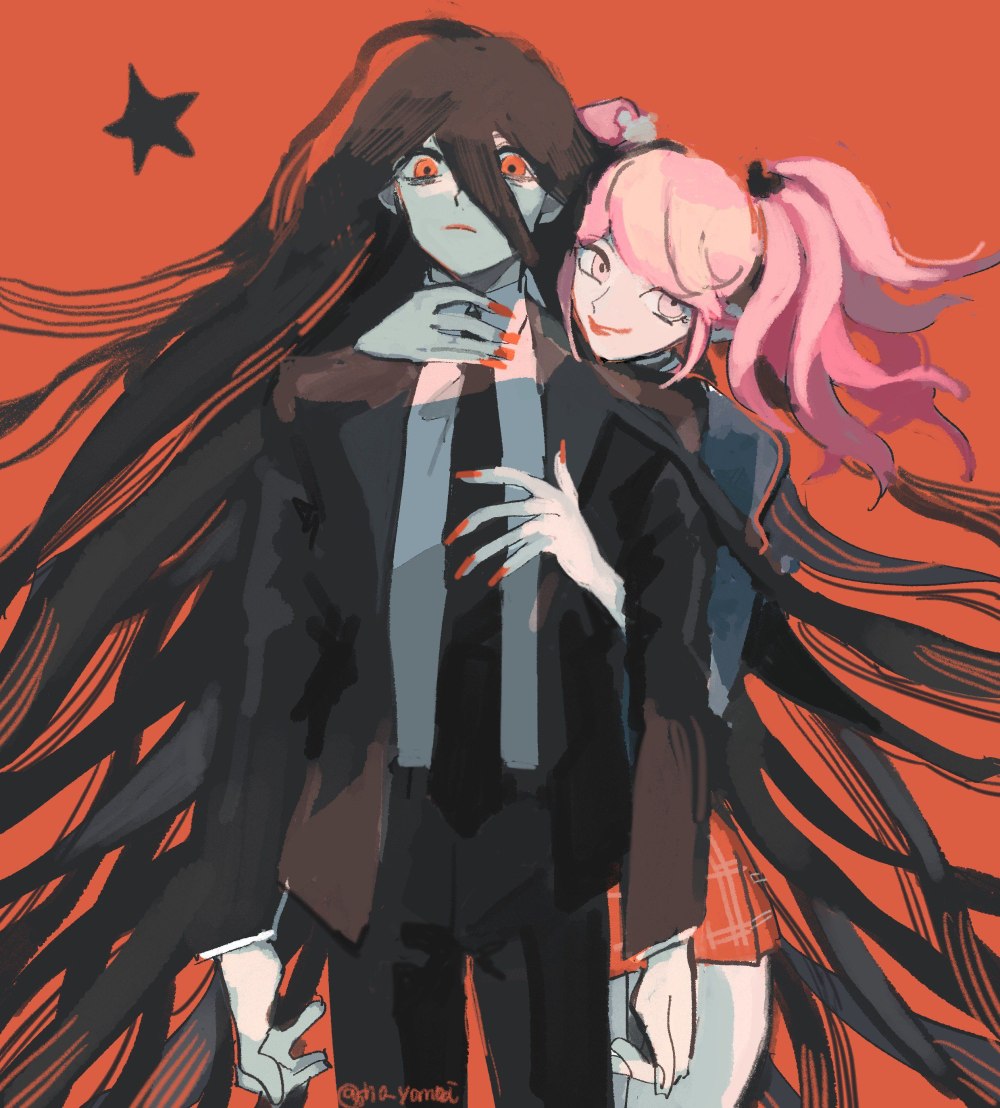 Danganronpa Изуру Камукура и Чиаки Нанами