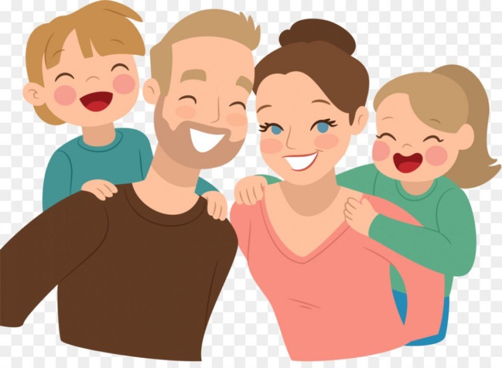 Родители и дети вектор