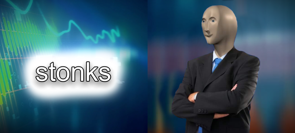 Англичанин Мем с Stonks