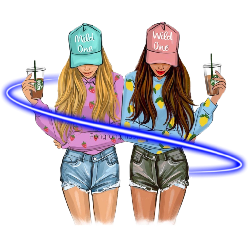 Подруги рисунок