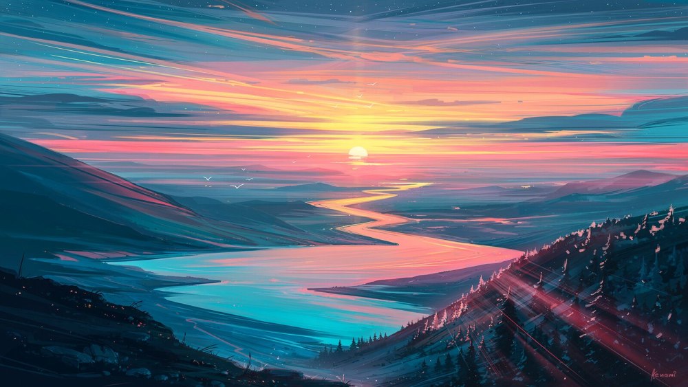 Аниме пейзаж