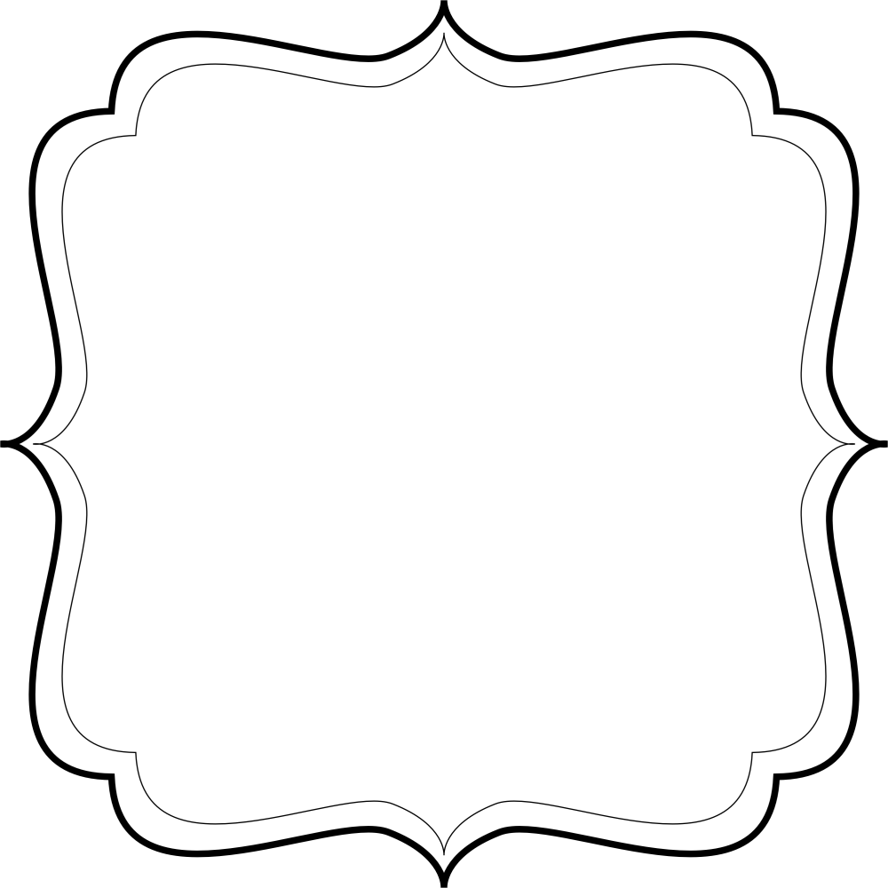 Рамка черно белая