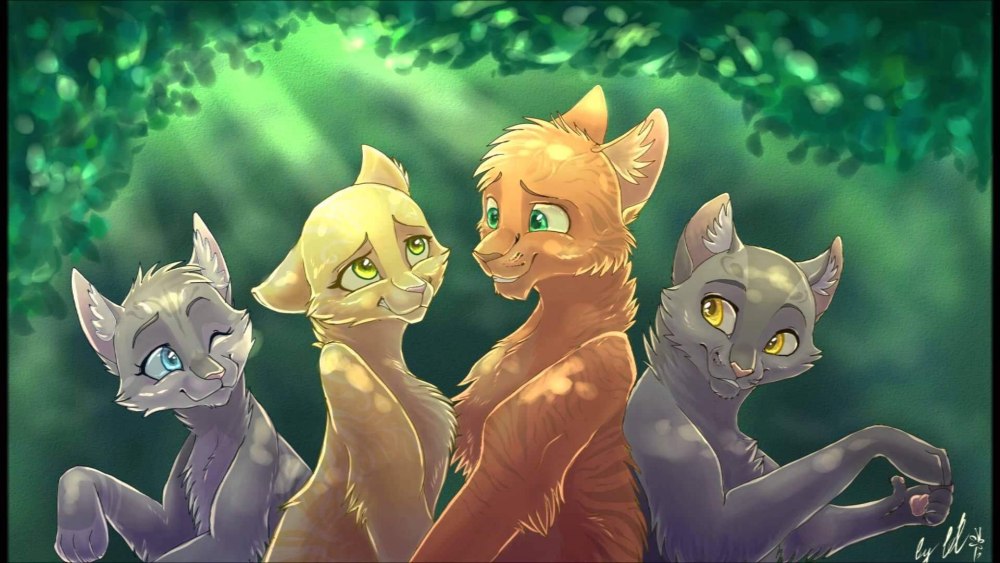 Коты Воители Звездоцап ежевика и Коршун