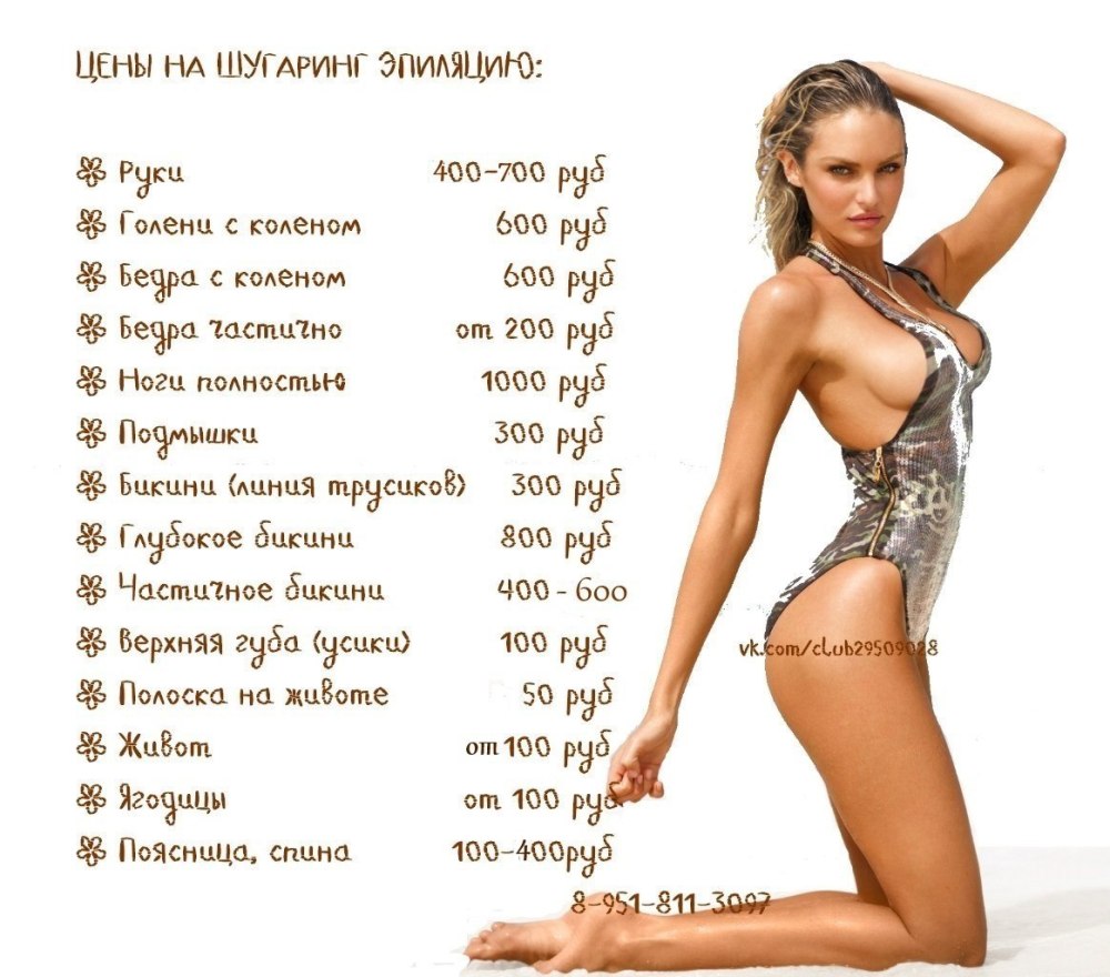 Расценки на шугаринг по зонам