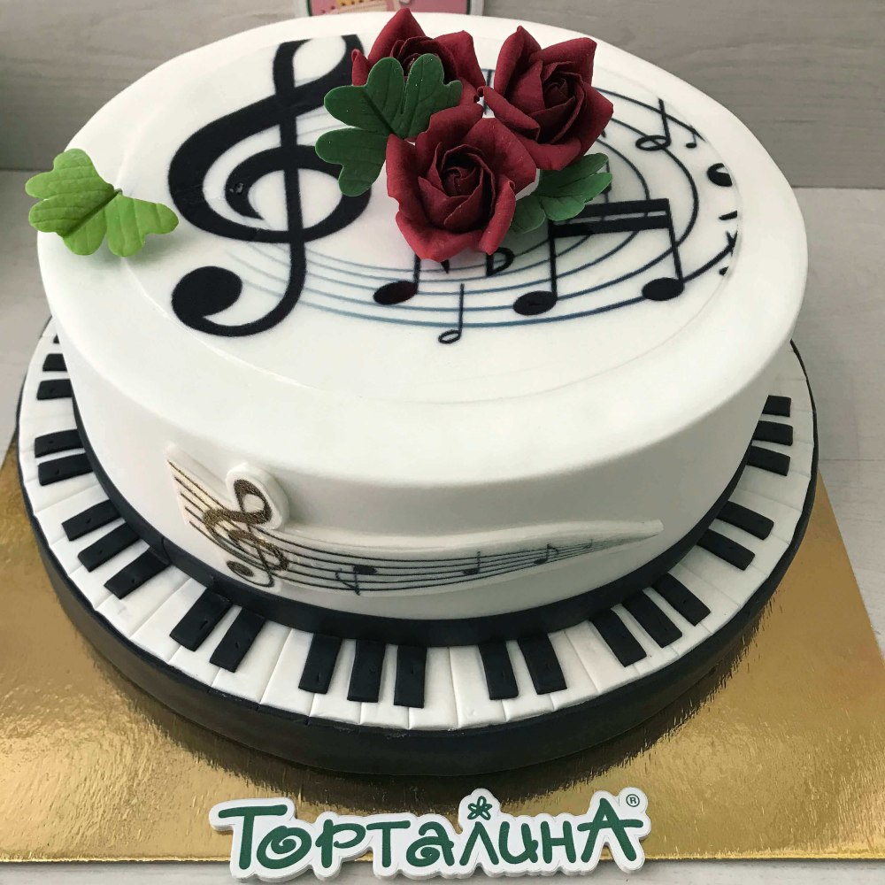 Декор торта для музыканта