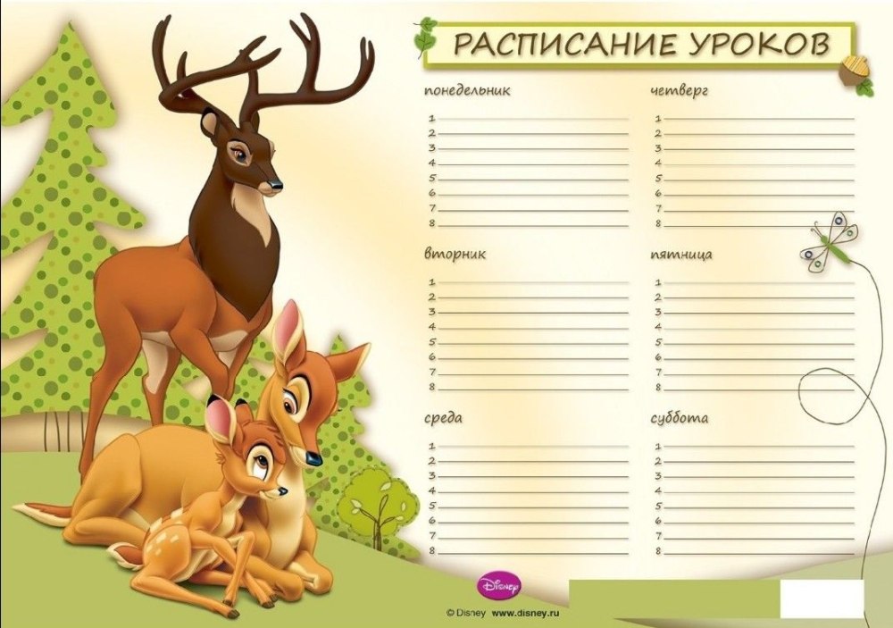 Школьное расписание вектор