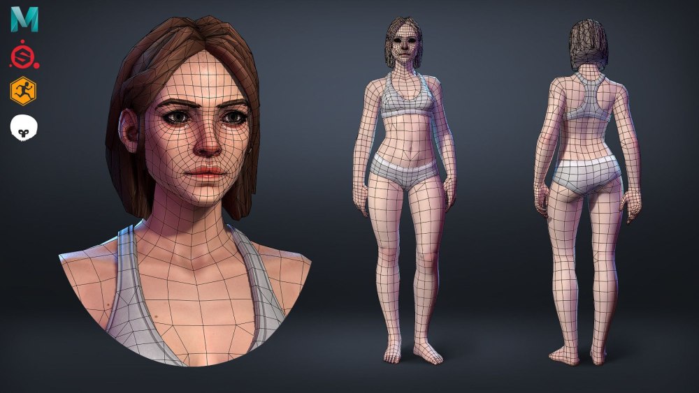 Ретопология человека 3d